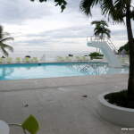 View of the main pool from a restaurant View of the main pool from a restaurant