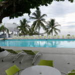 View of the main pool from a restaurant View of the main pool from a restaurant