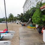 View east from the water sports desk View east from the water sports desk