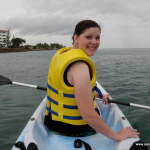 Diane on the kayak Diane on the kayak